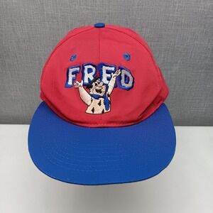 Vintage Fred Flintstone Snapback Hat 90s Cap Hanna Barbera The Flinstones